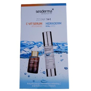 Sesderma C-vit serum + Hidraderm Hyal krem ZESTAW PREZENTOWY