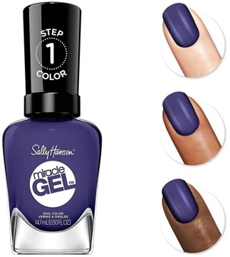 Темно-синий лак для ногтей Miracle Gel 605 Desert Reign Sally Hansen 14,7 мл