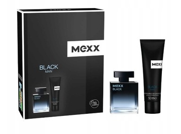 MEXX BLACK ZESTAW MĘSKI PERFUMY 30ML + ŻEL 50ML