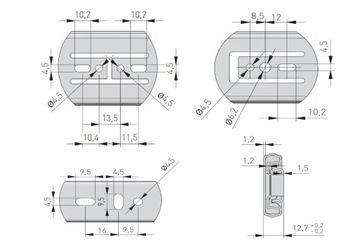 GTV VERSALITE PRO шариковая направляющая 450 мм, открывание, бесшумное закрывание, 30 кг