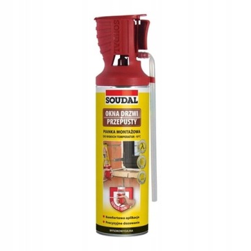 SOUDAL GENIUS GUN piana montaż ZIMA -10st.C 500ml