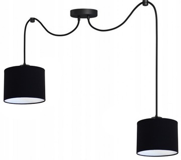 LAMPA WISZĄCA/SUFITOWA LED LOFT PAJĄK 2XABAŻUR 02