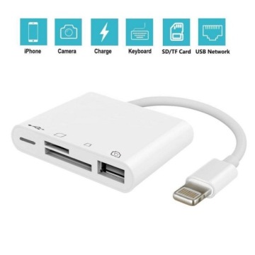 Адаптер Lightning 4in1 OTG/SD/TF/USB