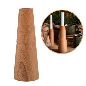 Świecznik ozdoba dekoracje do pokoju na stół Altom Design Drewno 19,5 cm