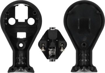 Угловая вилка с заземлением Uni-Schuko 16А черная