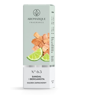 Sandał i Bergamotka olejek zapachowy Aromatique