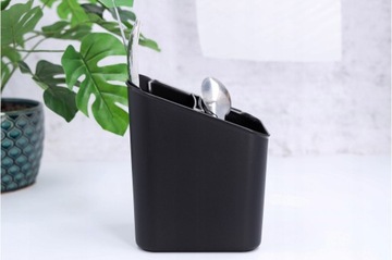 Черная сушилка для столовых приборов, органайзер, сушилка