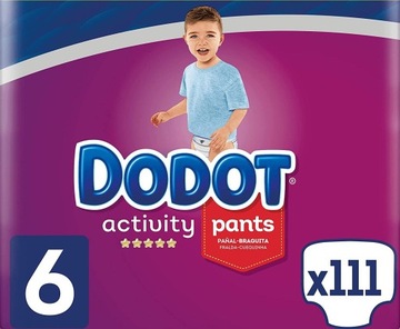 DODOT ACTIVITY PIELUCHOMAJTKI ROZM.6 15+KG 111 SZT