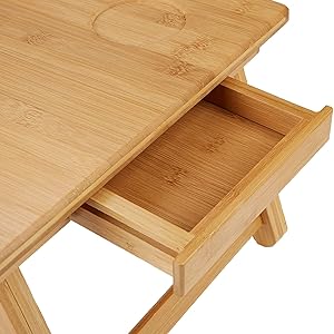 БОЛЬШОЙ ДЕРЕВЯННЫЙ БАМБУКОВЫЙ СТОЛ ДЛЯ НОУТБУКА