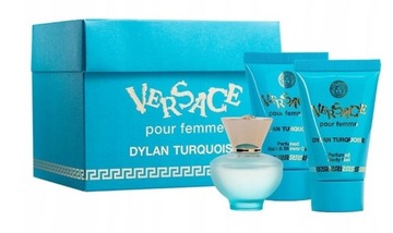 ZESTAW Versace Pour Femme Dylan Turquise EDT PERFUMY 5ml + 2 x ŻEL 25ml