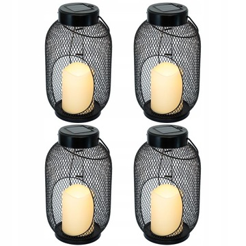 4x Lampa Solarna LED POCHODNIA Efekt PŁOMIEŃ Ogień