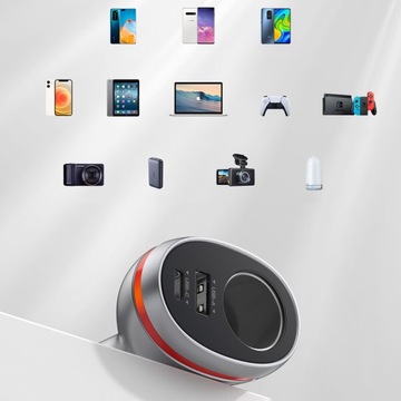 АВТОМОБИЛЬНОЕ ЗАРЯДНОЕ УСТРОЙСТВО UGREEN ДЛЯ ЗАЖИГАЛКИ USB C/USB QC PD 24W 12V