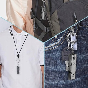 Спасательная трубка, спасательный свисток из нержавеющей стали.