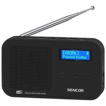 Radioodtwarzacz radio cyfrowe przenośne DAB+ FM 800 mAh Sencor SRD 7200B