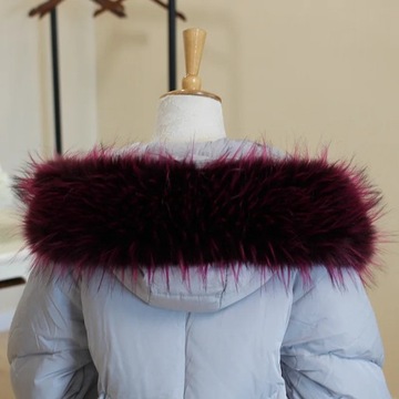 Sudadera con capucha de piel sintética para mujer, cuello de capucha hecho