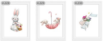 KRÓLIKI KRÓLICZKI PLAKAT PLAKATY 50CMX70CM