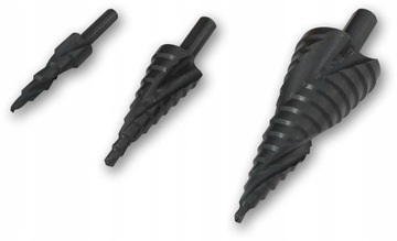 VERKE V05052 НАБОР СТУПЕНЧАТЫХ КОНИЧЕСКИХ СВЕРЛ 3 шт.