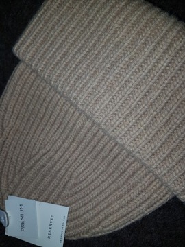 Czapka męska wełniana beanie Reserved WEŁNA 50%