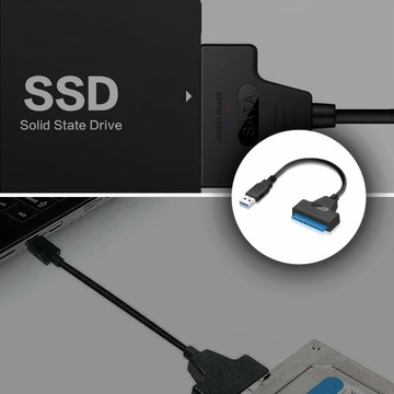 АДАПТЕР HDD SSD АДАПТЕР ДЛЯ НАКОПИТЕЛЯ USB 3.0 ДЛЯ НОУТБУКА