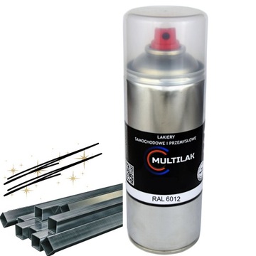 Lakier farba w sprayu do aluminium RAL 6012 Półmat