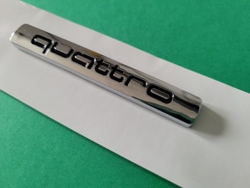 Эмблема Quattro для Audi Silver Glossy