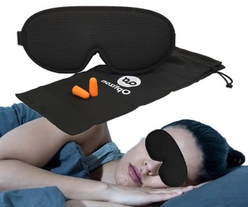 ГЛАЗНЫЕ ПУЗЫРЬКИ ДЛЯ СПАЛЬНОЙ МАСКИ регулируемые + беруши 100% затемнение