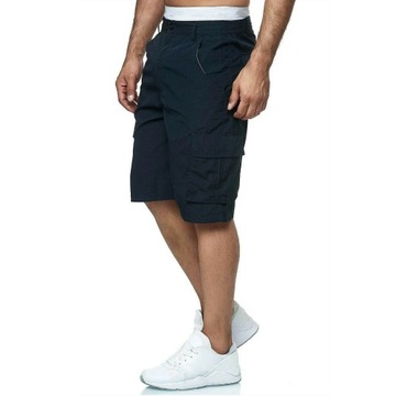 Plus Size Men`s Knee lenght Cargo Shorts Casual El