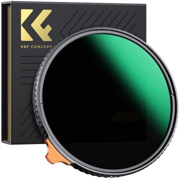 FILTR SZARY 58mm REGULOWANY K&F CONCEPT NANO-X MRC ND2-ND400