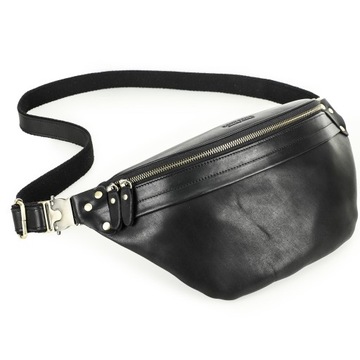 Męska saszetka na talię Torba ze skóry bydlęcej Torba na ramię Crossbody