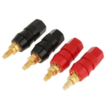 4 Pcs Banana Socket Test Probe Audio Speaker Terminal Binding Post 4mm