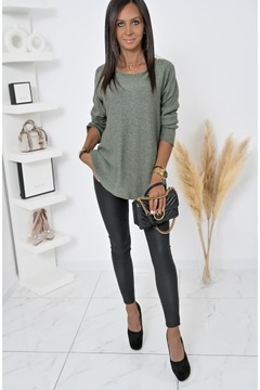 GŁADKI LEKKI CASUALOWY SWETEREK OUTLINE! WZ.2