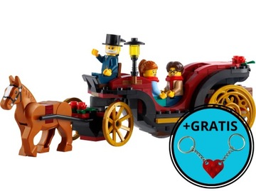 LEGO Creator 40603 Świąteczna przejażdżka zaprzęgiem + 2xbrelok LEGO-GRATIS