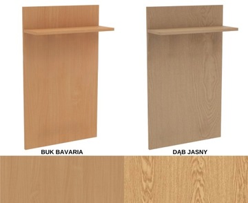 Panel z półką do wieszaka własna aranżacja 100x40