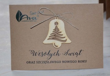 KARTKI ŚWIĄTECZNE DLA FIRM EKO C6 + KOPERTA EKO