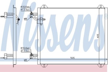 NISSENS 94584 KONDENZÁTOR KLIMATIZACE