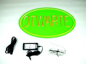 NOTWARTE НЕОНОВАЯ СВЕТОДИОДНАЯ ИНСТРУКЦИЯ ОТКРЫТАЯ РЕКЛАМА 500Х300ММ