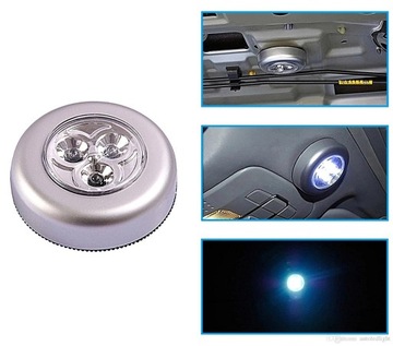 СЕНСОРНАЯ ЛАМПА 3 СВЕТОДИОДНЫХ ДИОДА БЕСПРОВОДНАЯ ЛАМПА