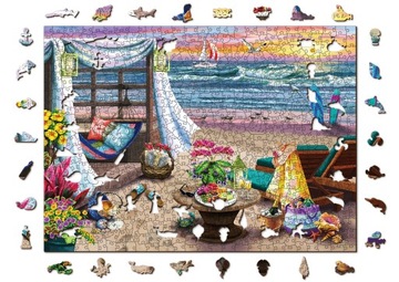 Puzzle Drewniane 750 elementów Lato