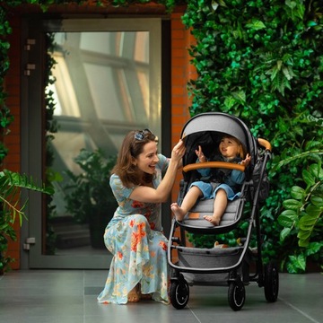 КОЛЯСКА LIONELO ДО 22 КГ КОМПЛЕКТ 2в1 + НАДУВАННЫЕ КОЛЕСА