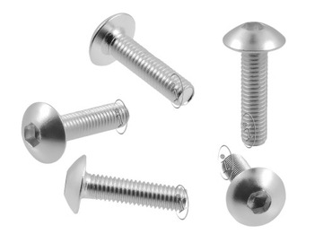 10 АЛЮМИНИЕВЫХ ВИНТОВ ДЛЯ ОБЛИЦОВАНИЯ СЕРЕБРЯНЫЕ ВИНТЫ M5