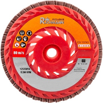 ДИСК ЛАМПОЧНЫЙ ШЛИФОВАЛЬНЫЙ ДИСК 125мм P60 M14 RICHMANN