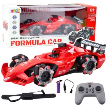 Авто спортивне Гоночна машинка Дистанційно Керована RC Ефект Диму 2. 4G Червона