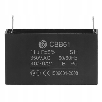 ПУСКОВОЙ КОНДЕНСАТОР 11 мкФ ДЛЯ МОТОРА CBB61 350 В