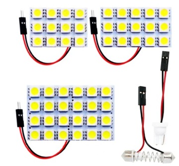 ПАНЕЛЬ СВІТЛОДІОД SMD 24 СВІТЛОДІОД - W5W/C5W/BA9S 