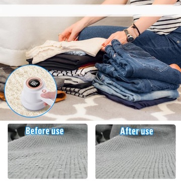 БРИТЬВА ДЛЯ ОДЕЖДЫ С ИНТЕЛЛЕКТУАЛЬНЫМ СВЕТОДИОДНЫМ ДИСПЛЕЕМ, 3 РЕЖИМА РАБОТЫ