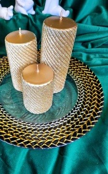 СТЕКЛЯННАЯ ТАРЕЛКА С ДЕКОРАТИВНОЙ КРАЙКОЙ