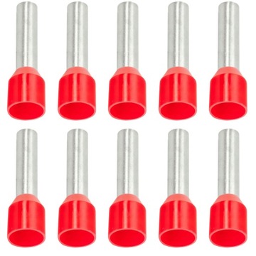 KOŃCÓWKA TULEJKOWA IZOLOWANA 10mm2 TULEJKA 10szt