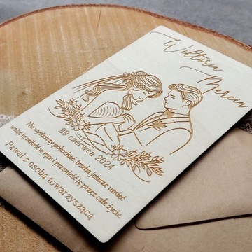 СВАДЕБНЫЕ СУВЕНИРЫ, ДЕРЕВЯННАЯ ОТКРЫТКА, СВАДЕБНЫЙ ПОДАРОК ​​ДЛЯ НЕВЕСТНЫХ