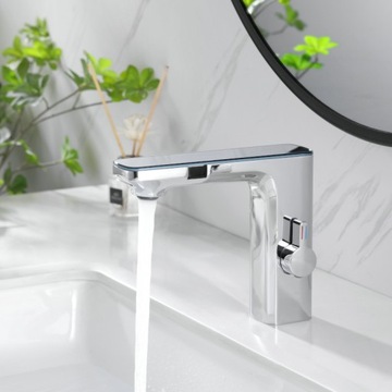 БЕСКОНТАКТНЫЙ FAPPER F14A ДЛЯ ВАННОЙ КОМНАТЫ ХРОМИРОВАННЫЙ ЖК-дисплей