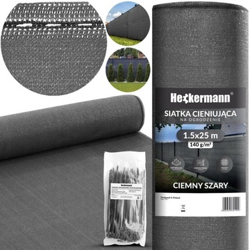 SIATKA CIENIUJĄCA MASKUJĄCA NA PŁOT 90% 1,5x50m